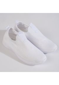 Shelvt Białe buty sportowe damskie wsuwane. Zapięcie: bez zapięcia. Kolor: biały #6
