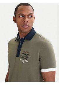 Aeronautica Militare Polo 261PO1908UP00191 Zielony Slim Fit. Typ kołnierza: polo. Kolor: zielony. Materiał: bawełna #4