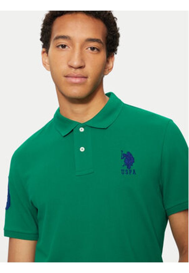 U.S. Polo Assn. Polo MUP3313 Zielony Regular Fit. Typ kołnierza: polo. Kolor: zielony. Materiał: bawełna