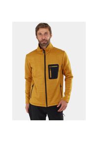 FUNDANGO - Sweter Męski Fundango Revolution. Kolor: żółty. Materiał: polar, materiał. Sport: turystyka piesza #1