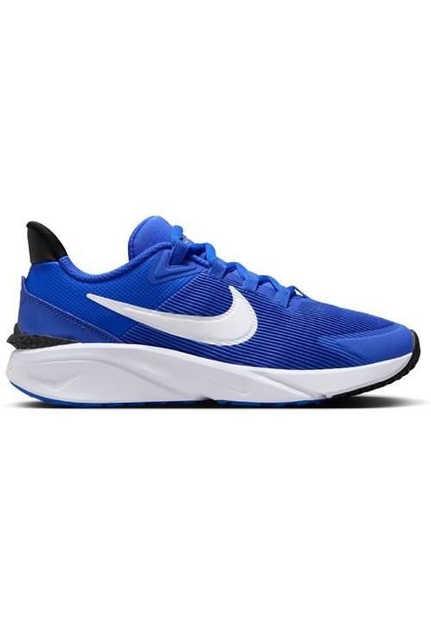 Buty do biegania dla dzieci Nike Star Runner 4. Zapięcie: sznurówki. Kolor: wielokolorowy, niebieski. Materiał: materiał, syntetyk, tkanina. Szerokość cholewki: normalna
