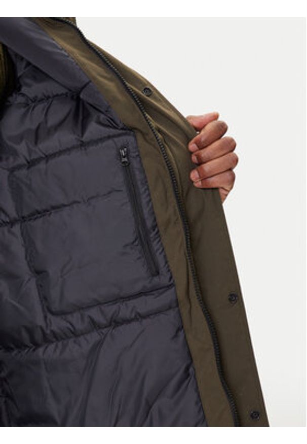 Jack Wolfskin Parka Canyon Shield A65119 Zielony Regular Fit. Kolor: zielony. Materiał: syntetyk