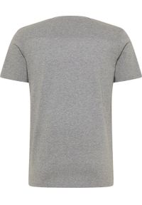 Mustang - MUSTANG STYLE ALEX C LOGO TEE MĘSKI T-SHIRT KOSZULKA NADRUK MID GREY MELANGE 1013223 4140. Wzór: nadruk