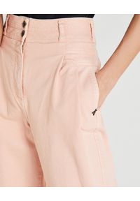 Patrizia Pepe - PATRIZIA PEPE - Różowe jeansy z wysokim stanem. Stan: podwyższony. Kolor: różowy, wielokolorowy, fioletowy. Długość: do kostek. Sezon: lato, wiosna #5