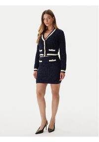 Guess Spódnica ołówkowa W5BD1X Z4090 Granatowy Slim Fit. Kolor: niebieski. Materiał: syntetyk #3