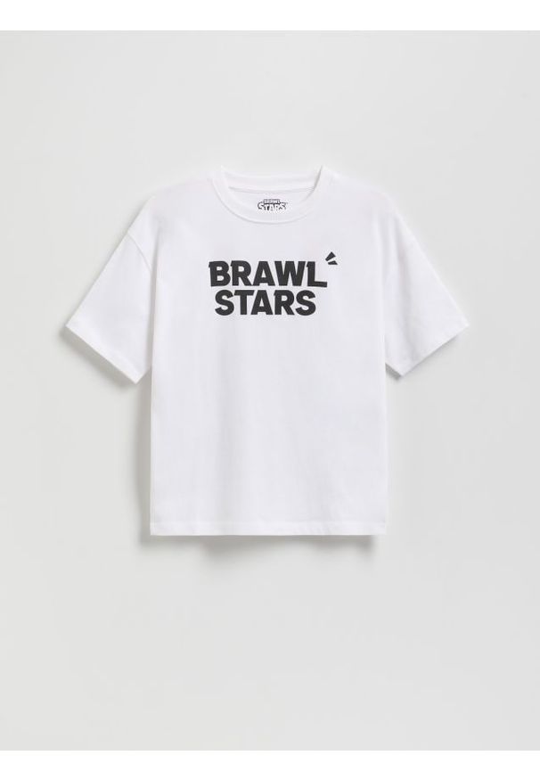 Reserved - T-shirt Brawl Stars - biały. Kolor: biały. Materiał: dzianina, bawełna