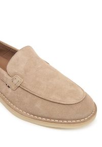 TOMMY HILFIGER - Tommy Hilfiger Mokasyny Stitchdown FM0FM05782 Beżowy. Kolor: beżowy. Materiał: zamsz, skóra #3