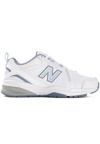 Buty damskie New Balance WX608EN5 – białe. Okazja: na co dzień. Kolor: biały. Materiał: materiał, skóra, syntetyk. Szerokość cholewki: normalna. Sezon: lato
