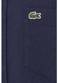 Lacoste koszula bawełniana męska kolor granatowy regular z kołnierzykiem button-down. Typ kołnierza: button down. Kolor: niebieski. Materiał: bawełna. Długość rękawa: krótki rękaw. Długość: krótkie #2