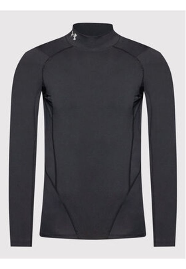 Under Armour Koszulka techniczna HeatGear® Mock 1369606 Czarny Skinny Fit. Kolor: czarny. Materiał: syntetyk