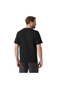 Koszulka bawełniana męska Helly Hansen HH Logo T-Shirt 2.0. Kolor: czarny. Materiał: bawełna. Sport: turystyka piesza #2