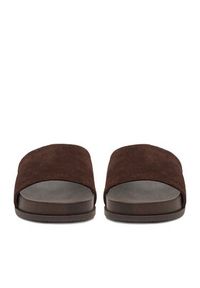 Gino Rossi - GINO ROSSI Klapki C-LZRL1390-3 Brązowy. Kolor: brązowy. Materiał: zamsz, skóra #3