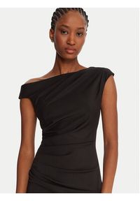 Rinascimento Sukienka koktajlowa CFC0125334003 Czarny Slim Fit. Kolor: czarny. Materiał: syntetyk. Styl: wizytowy