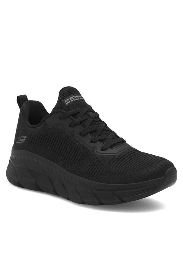 skechers - Skechers Sneakersy 117385 BBK Czarny. Kolor: czarny. Materiał: materiał