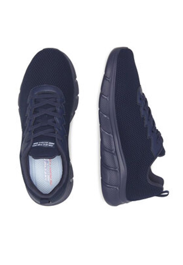 skechers - Skechers Sneakersy BOBS B FLEX 118106 NVY Granatowy. Kolor: niebieski. Materiał: materiał
