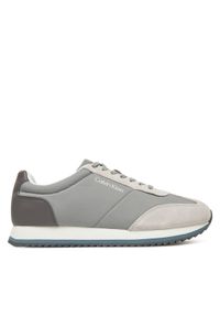 Calvin Klein Sneakersy Low Top Lace Up Repreve Mix HM0HM01828 Szary. Kolor: szary. Materiał: materiał