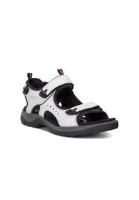 ecco - Buty do chodzenia damskie Ecco Offroad. Zapięcie: rzepy. Kolor: szary. Materiał: skóra