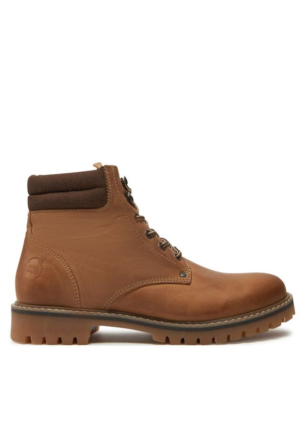 Trapery Jack & Jones. Kolor: brązowy