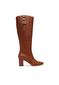 Lauren Ralph Lauren - LAUREN RALPH LAUREN Kozaki Kenndi 802977889001 Brązowy. Kolor: brązowy. Materiał: skóra