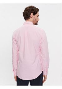 Polo Ralph Lauren Koszula 710804257027 Różowy Slim Fit. Typ kołnierza: polo. Kolor: różowy. Materiał: bawełna
