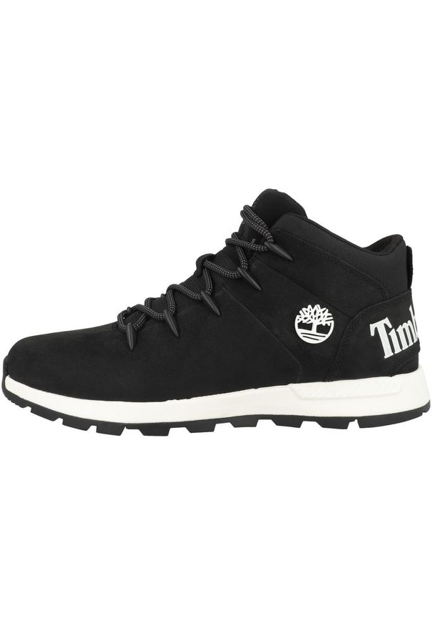 Buty trekkingowe męskie Timberland Sprint Trekker. Zapięcie: sznurówki. Kolor: czarny. Materiał: materiał, skóra, syntetyk. Szerokość cholewki: normalna. Sport: bieganie