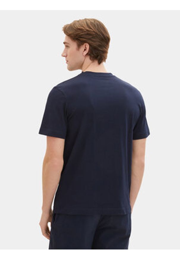 Tom Tailor T-Shirt 1037803 Granatowy Regular Fit. Kolor: niebieski. Materiał: bawełna