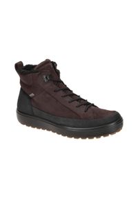 ecco - Buty do chodzenia męskie Ecco Soft 7 Tred. Zapięcie: zamek. Kolor: brązowy. Materiał: skóra. Szerokość cholewki: normalna. Sport: turystyka piesza