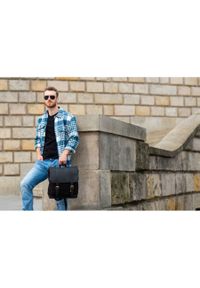 Plecak męski czarny PAOLO PERUZZI T-29-BL. Kolor: czarny. Materiał: materiał. Styl: vintage #1