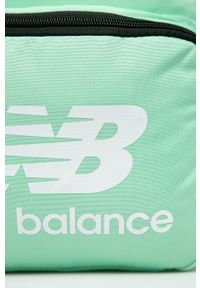 New Balance - Plecak. Kolor: zielony. Materiał: poliester, materiał. Wzór: gładki, nadruk #2