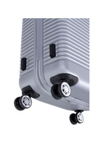 Ochnik - Komplet walizek na kółkach 19''/24''/28''. Kolor: szary. Materiał: materiał, poliester, guma, kauczuk #5
