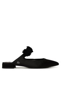 Karl Lagerfeld - KARL LAGERFELD Klapki Kerrie KL40154 Czarny. Kolor: czarny. Materiał: materiał