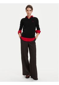 Beverly Hills Polo Club Sweter P-SS26W-M536563 Czarny Regular Fit. Typ kołnierza: polo. Kolor: czarny. Materiał: bawełna #5