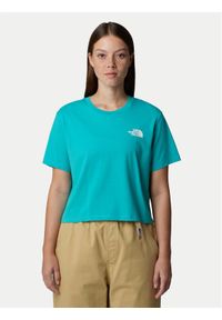 The North Face T-Shirt Simple Dome NF0A87U4 Niebieski Loose Fit. Kolor: niebieski. Materiał: bawełna