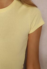 Renee - Żółty T-shirt Phaedramna. Kolor: żółty. Materiał: materiał, bawełna. Długość rękawa: krótki rękaw. Długość: krótkie. Sezon: lato #2