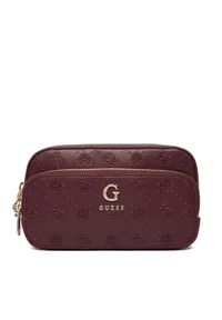 Guess Kosmetyczka PW7545 P5473 Bordowy. Kolor: czerwony. Materiał: skóra