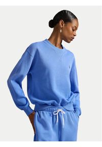 Polo Ralph Lauren Bluza 211971697503 Błękitny Relaxed Fit. Typ kołnierza: polo. Kolor: niebieski. Materiał: bawełna #1