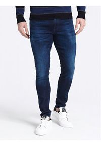 Guess Jeansy Skinny Fit Chris M94A27 D3SY0 Granatowy Skinny Fit. Kolor: niebieski. Materiał: jeans #2