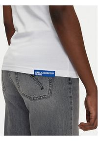 Karl Lagerfeld Jeans T-Shirt A2W17097 Biały Regular Fit. Kolor: biały. Materiał: bawełna #5