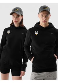 4f - 4F Bluza dresowa nierozpinana z kapturem uniseks 4F x Drift Masters - czarna XXL. Okazja: na co dzień. Typ kołnierza: kaptur. Kolor: czarny. Materiał: dresówka. Styl: sportowy, casual