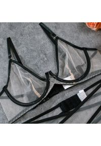 Intica - Komplet bielizny z regulowanymi detalami na romantyczne wieczory Marlen. Kolor: wielokolorowy. Materiał: materiał, skóra #5