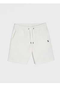 Sinsay - Bawełniane szorty - biały. Kolor: biały. Materiał: bawełna #1