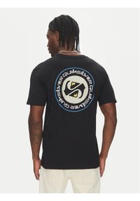 Quiksilver T-Shirt Circle Back Ss EQYZT08054 Czarny Regular Fit. Kolor: czarny. Materiał: bawełna
