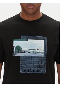 BOSS T-Shirt Te_Ontheway 50539180 Czarny Regular Fit. Kolor: czarny. Materiał: bawełna