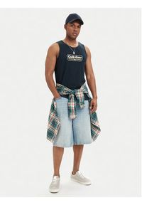 Quiksilver Tank top Starting Grid EQYZT08309 Granatowy Regular Fit. Kolor: niebieski. Materiał: bawełna #6