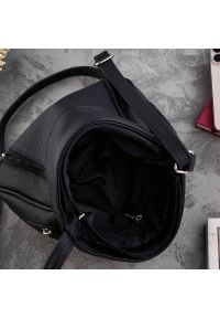 Listonoszka skórzana PAOLO PERUZZI Z-52-BL czarna. Kolor: czarny. Materiał: skórzane. Styl: klasyczny, casual, elegancki #1