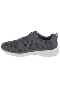 skechers - Buty do chodzenia męskie, Skechers Go Walk 6 Avalo. Kolor: szary. Sport: turystyka piesza