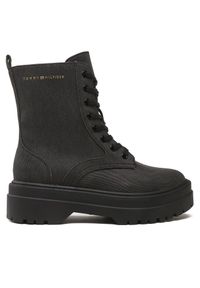 TOMMY HILFIGER - Trapery Tommy Hilfiger. Kolor: czarny