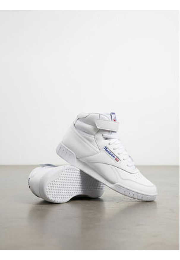 Reebok Sneakersy EO-EX-O-FIT HI 100000108 Biały. Kolor: biały. Materiał: skóra