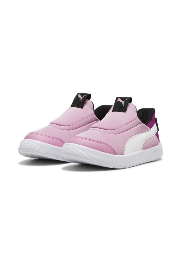 Puma sportowe Buty Courtflex V3 Sliptech Ps. Kolor: różowy. Sport: turystyka piesza