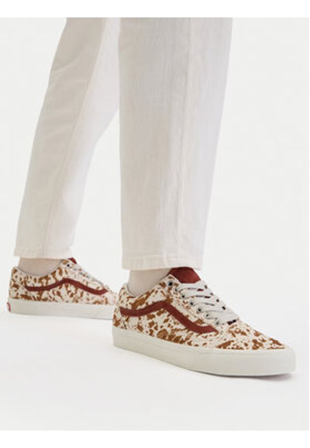 Vans Tenisówki Old Skool VN000D6WFSB1 Brązowy. Kolor: brązowy. Materiał: skóra, zamsz